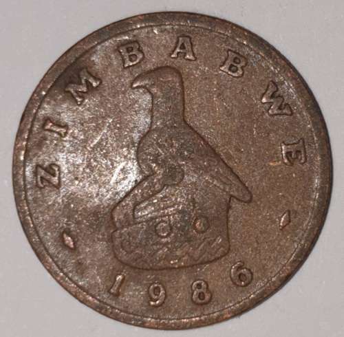 1986 - 1 CENT COIN - ZIMBABWE - (Bronze)
